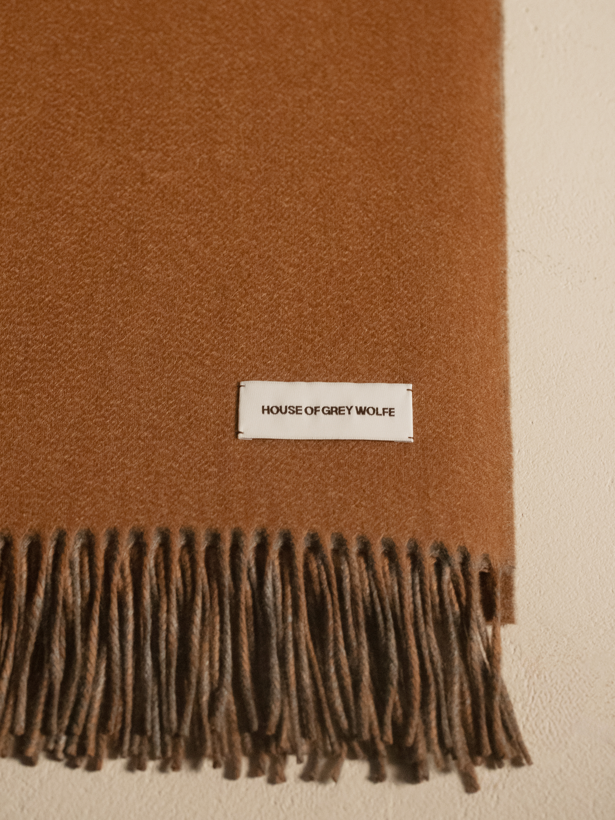 Tan and Grey Stole