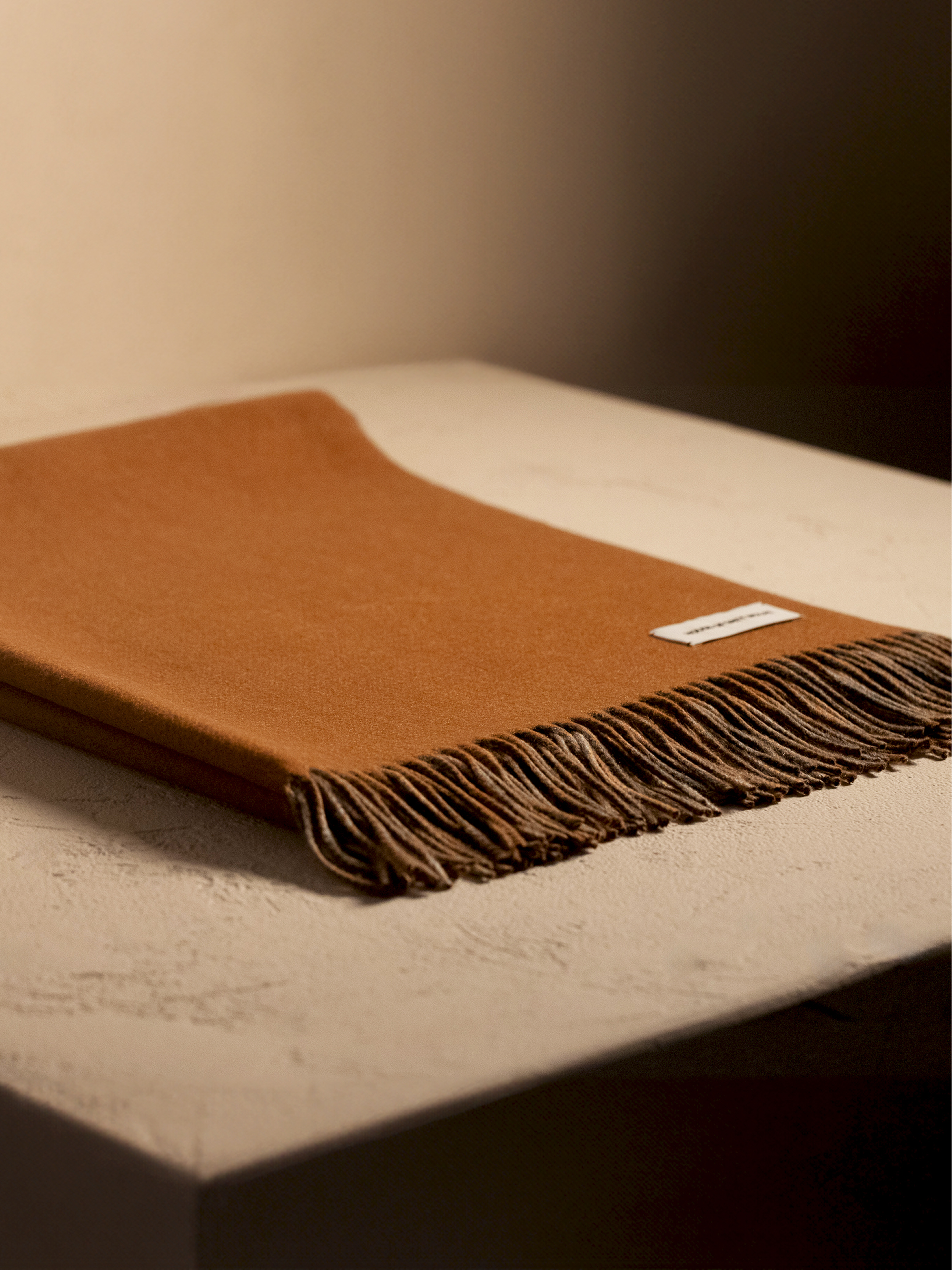 Tan and Grey Stole