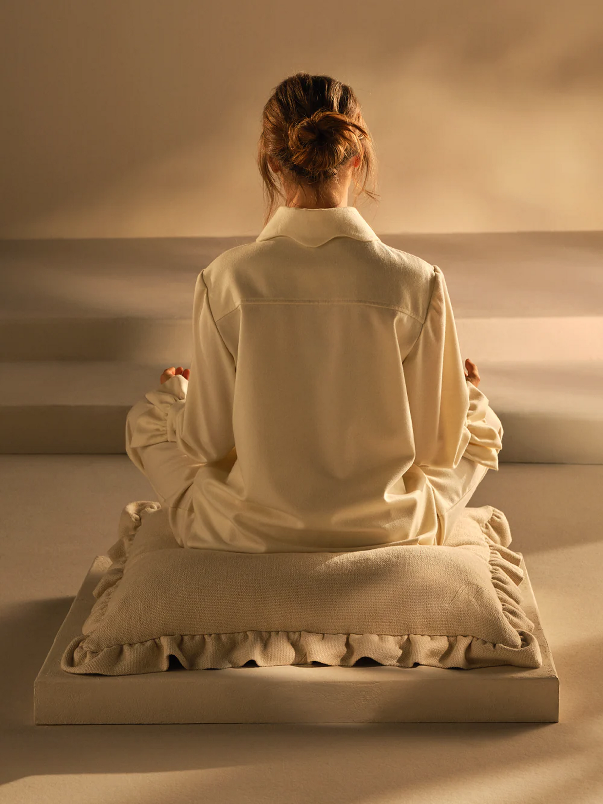 Linen Buckwheat Meditation Cushion