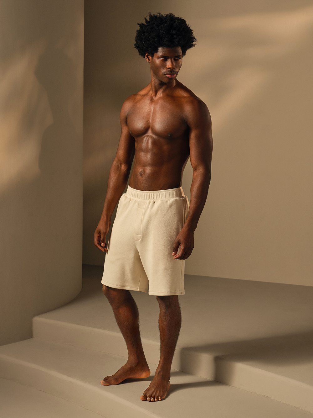 Men’s Brushed Cotton and Cashmere Shorts