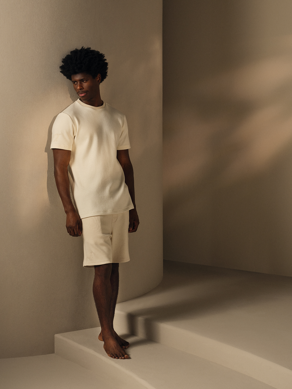 Men’s Brushed Cotton and Cashmere Top